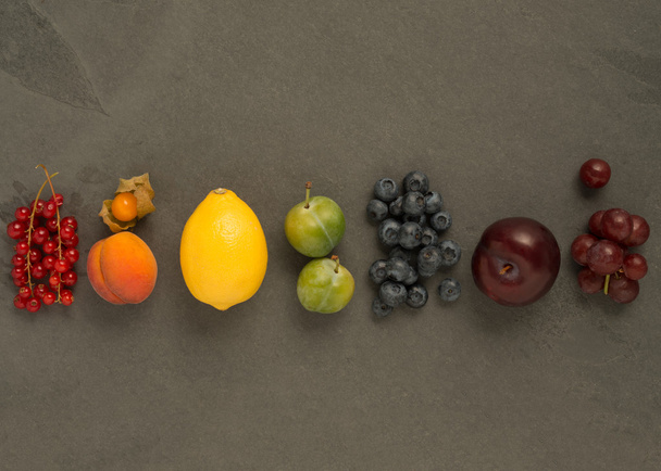 Selection of Fruit on Slate - Photo, Image