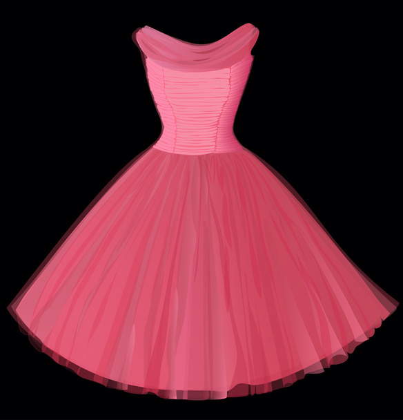 Dress pink - Vector, Image
