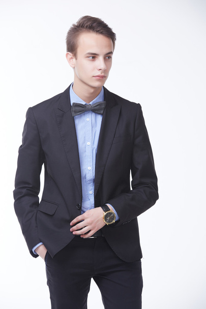 handsome man in elegant suit - Foto, afbeelding