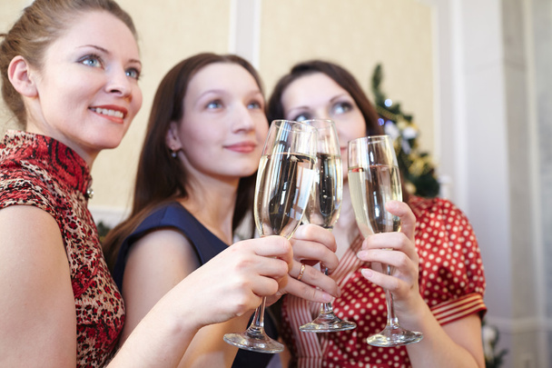 Frauen mit Champagnergläsern - Foto, Bild