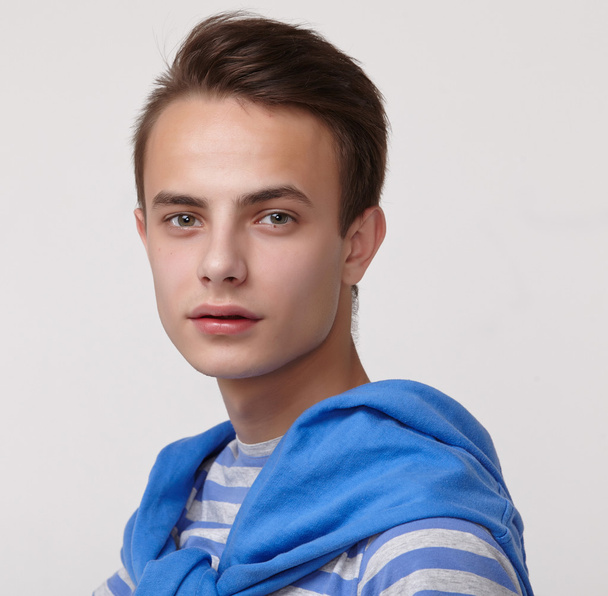guy in blue striped t-shirt - Fotó, kép
