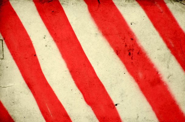 Grunge background with red and white stripe pattern - Foto, afbeelding