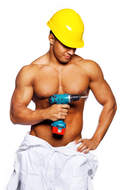 Sexy worker with screwdriver - Photo, Image