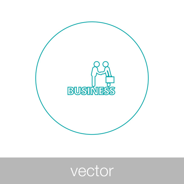Business agreement icon - Vektor, kép