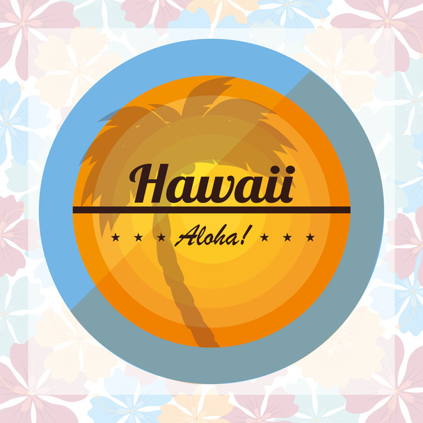 Bienvenue au design hawai
 - Vecteur, image
