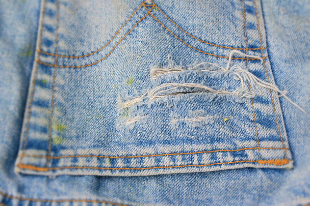 Modré roztrhané džíny - Fotografie, Obrázek