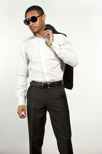 Serious Fashionable Black Man - Foto, immagini