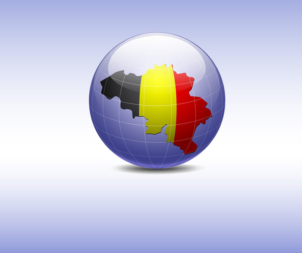 Mapa Belgie - Vektor, obrázek