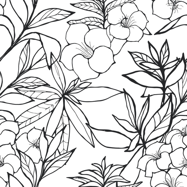 seamless floral pattern - Vector, imagen