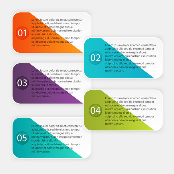 info graphics for your business presentations - Vektor, Bild