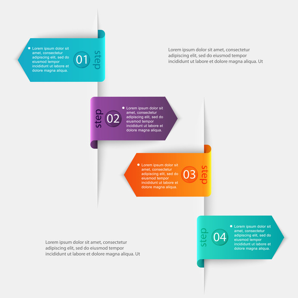 Infographics for your business presentations - Вектор, зображення