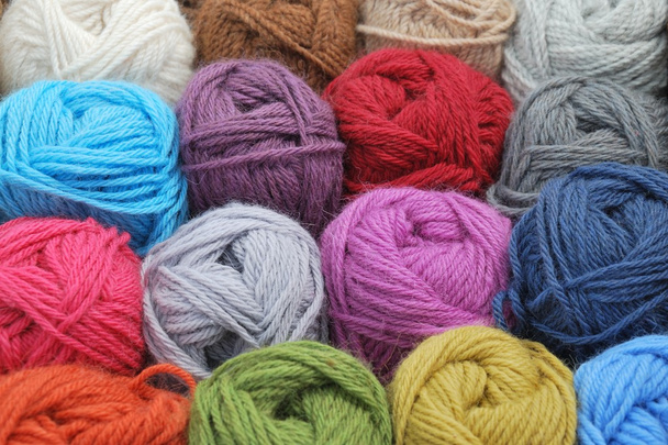 Natural coloured wool - Photo, Image