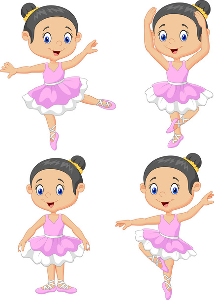 Cartoon piccolo ballerino danzatore collezione set
 - Vettoriali, immagini