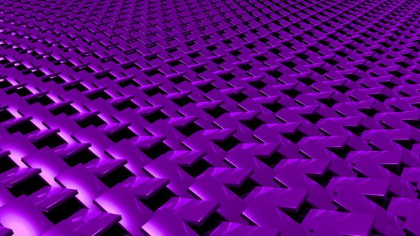 3D abstract purple zip pattern - Photo, Image