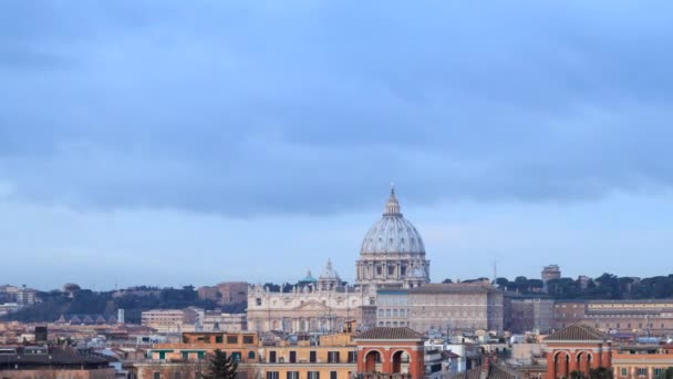 St peter's basilica, Rzym, Włochy - Materiał filmowy, wideo