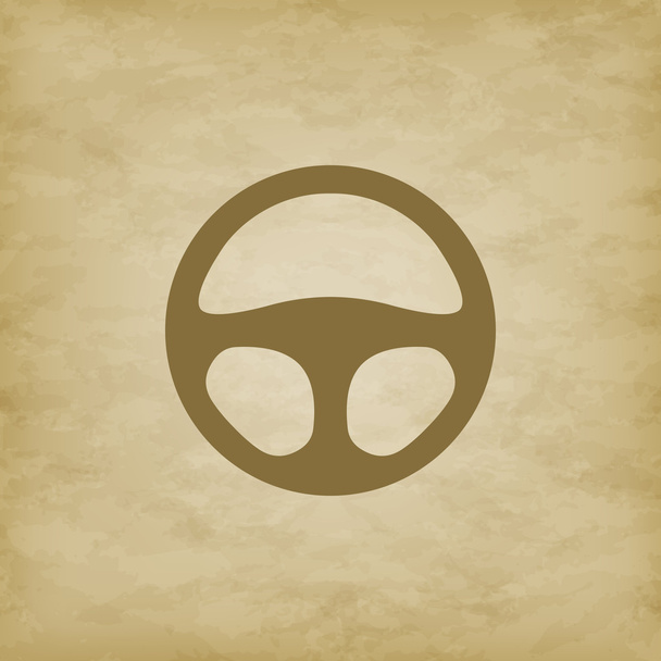 Car wheel on grunge background - Vector, afbeelding