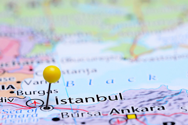 Κωνσταντινούπολη καρφώθηκε στο χάρτη της Ασίας - Φωτογραφία, εικόνα