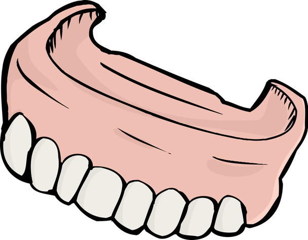 Gros plan sur les prothèses dentaires
 - Vecteur, image