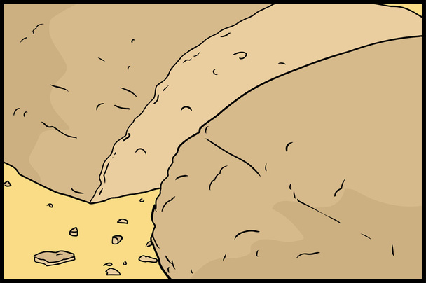 Bread with Crumbs - Vector, Image
