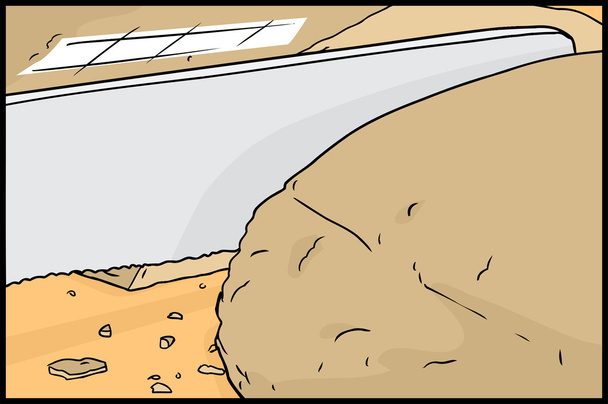 Разрезание хлеба пополам
 - Вектор,изображение