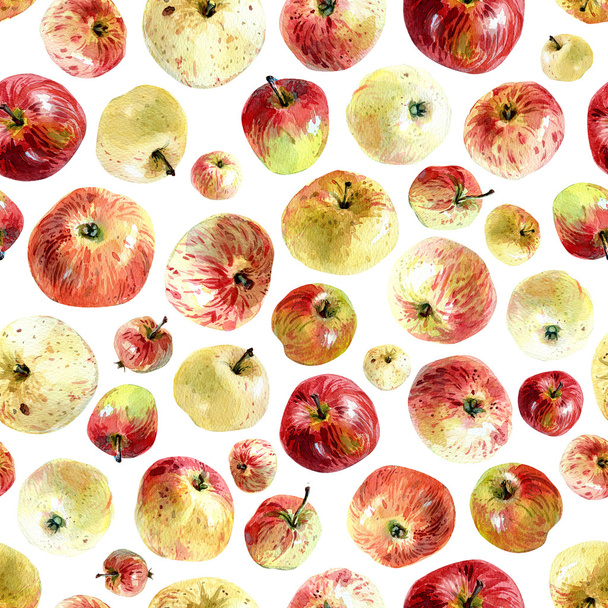 Manzanas patrón sin costura
 - Foto, imagen