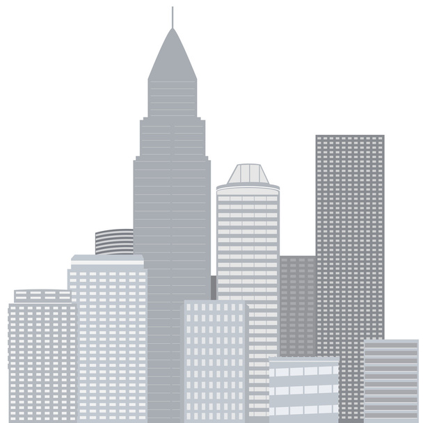 Город, векторная иллюстрация
 - Вектор,изображение