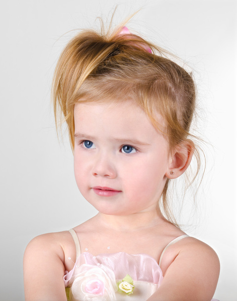 Portrait of the capricious little girl - Foto, Bild