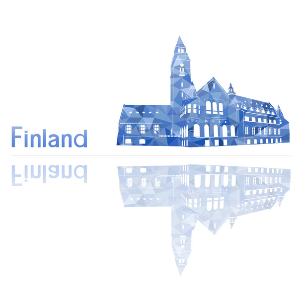 σύμβολο της Φινλανδίας, εικονογράφηση φορέας - Διάνυσμα, εικόνα