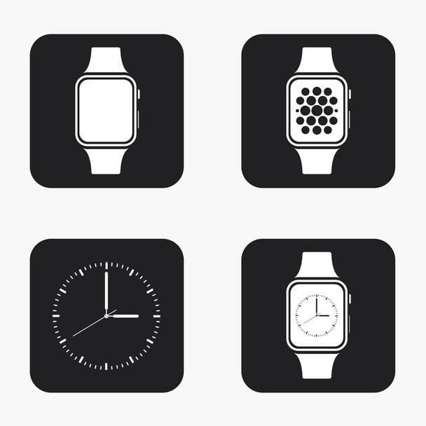 Vector moderne smartwatch icons set - Vector, afbeelding