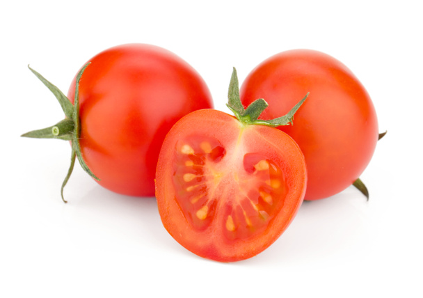 drie cherry tomaten - Foto, afbeelding