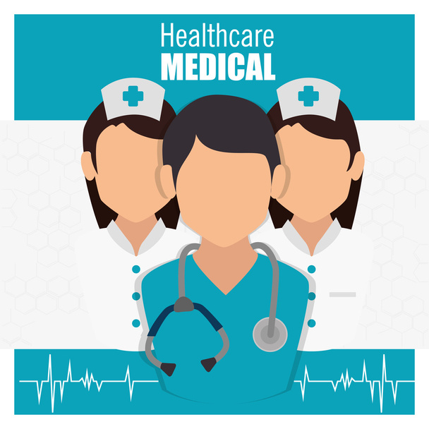 opieki zdrowotnej medyczne - Wektor, obraz