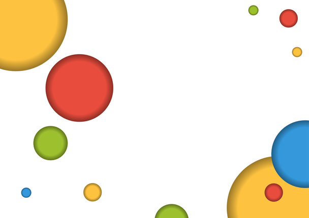 Fond simple avec grand copyspace et cercles colorés
 - Vecteur, image