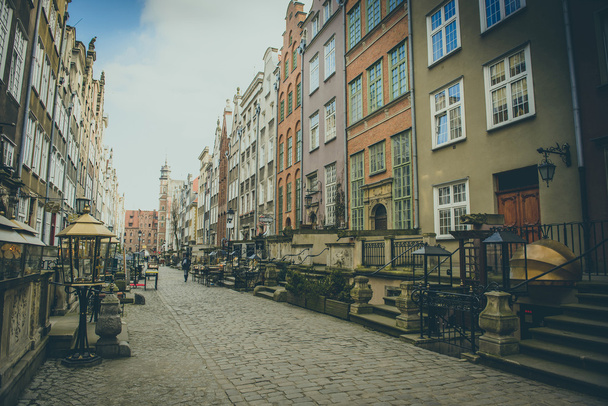 Long Market street in Gdansk - Foto, imagen