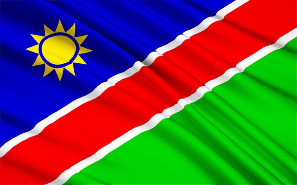Flag of Namibia, Windhoek - Fotó, kép