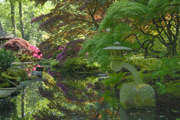 Japanilainen puutarha - Valokuva, kuva