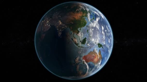 Forgó Föld 4k - éjjel-nappal - Felvétel, videó