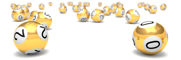 balles de loterie avec profondeur de champ. boules dorées
 - Photo, image