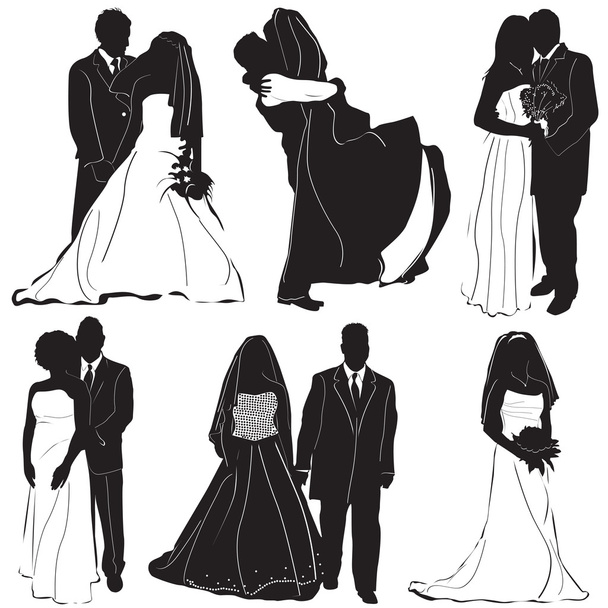 Sposa vettore sposo
 - Vettoriali, immagini