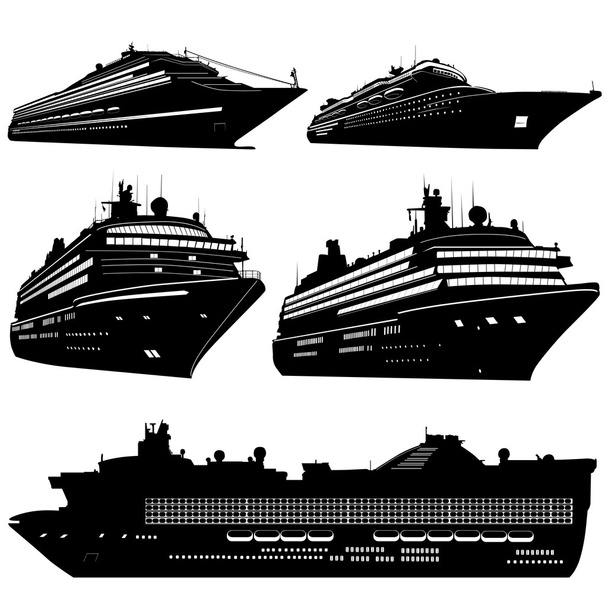 Kreuzfahrtschiff-Vektor - Vektor, Bild
