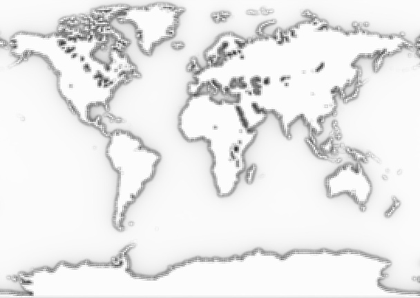 Mapa del mundo pixel art - Foto, Imagen