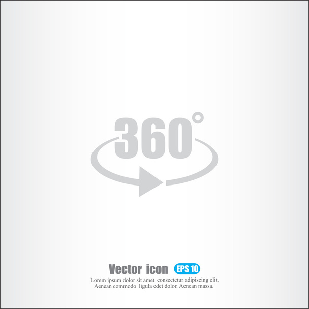 кут 360 градусів піктограма
 - Вектор, зображення