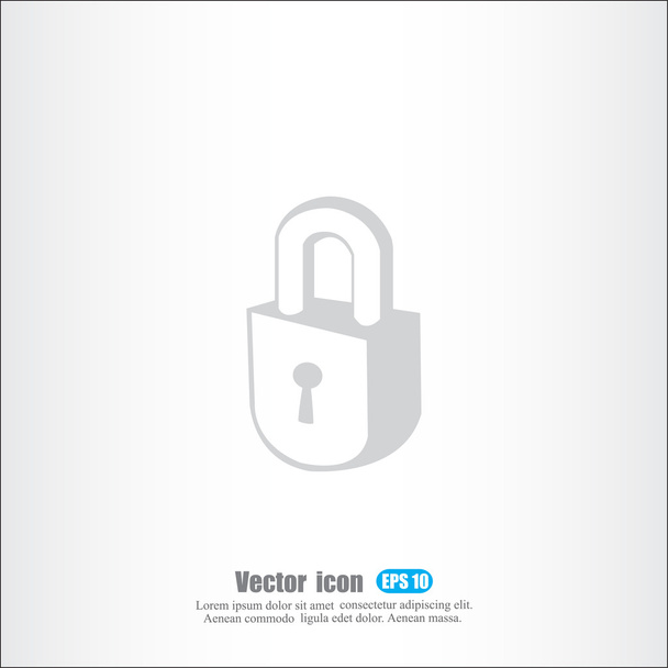 Lock, padlock icon - Vector, Image