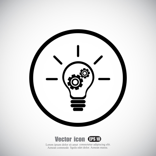 business thinking, idea icon - Vector, Image