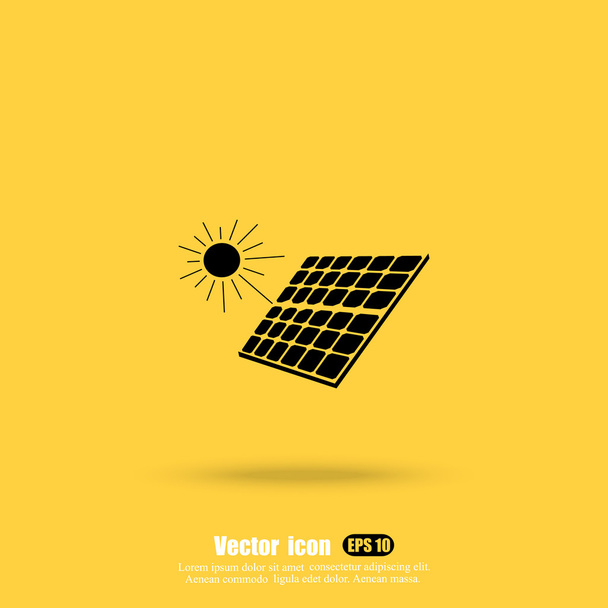 піктограма панелі сонячних батарей
 - Вектор, зображення