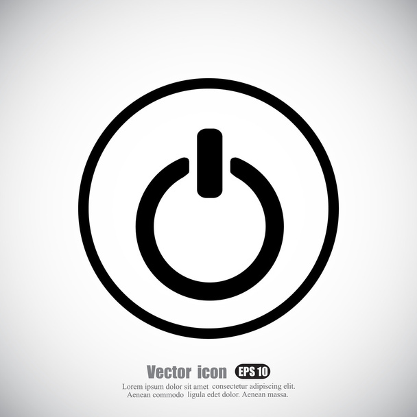power button icon - Vector, Image