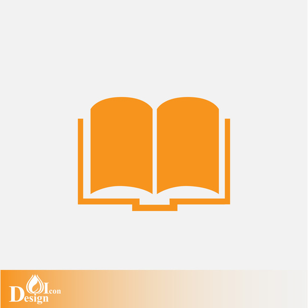 Boek, onderwijs pictogram - Vector, afbeelding