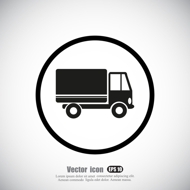 dodávky, kamionu ikonu - Vektor, obrázek