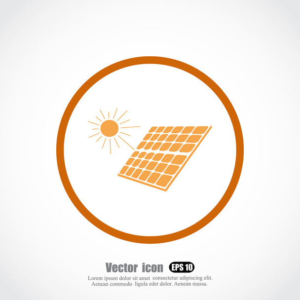 Solarpaneel-Symbol - Vektor, Bild