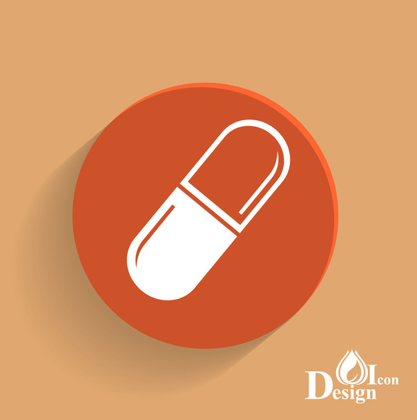 píldora, icono de medicina
 - Vector, Imagen