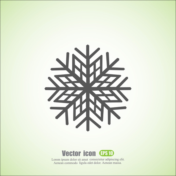 christmas snowflake icon - Vektor, Bild